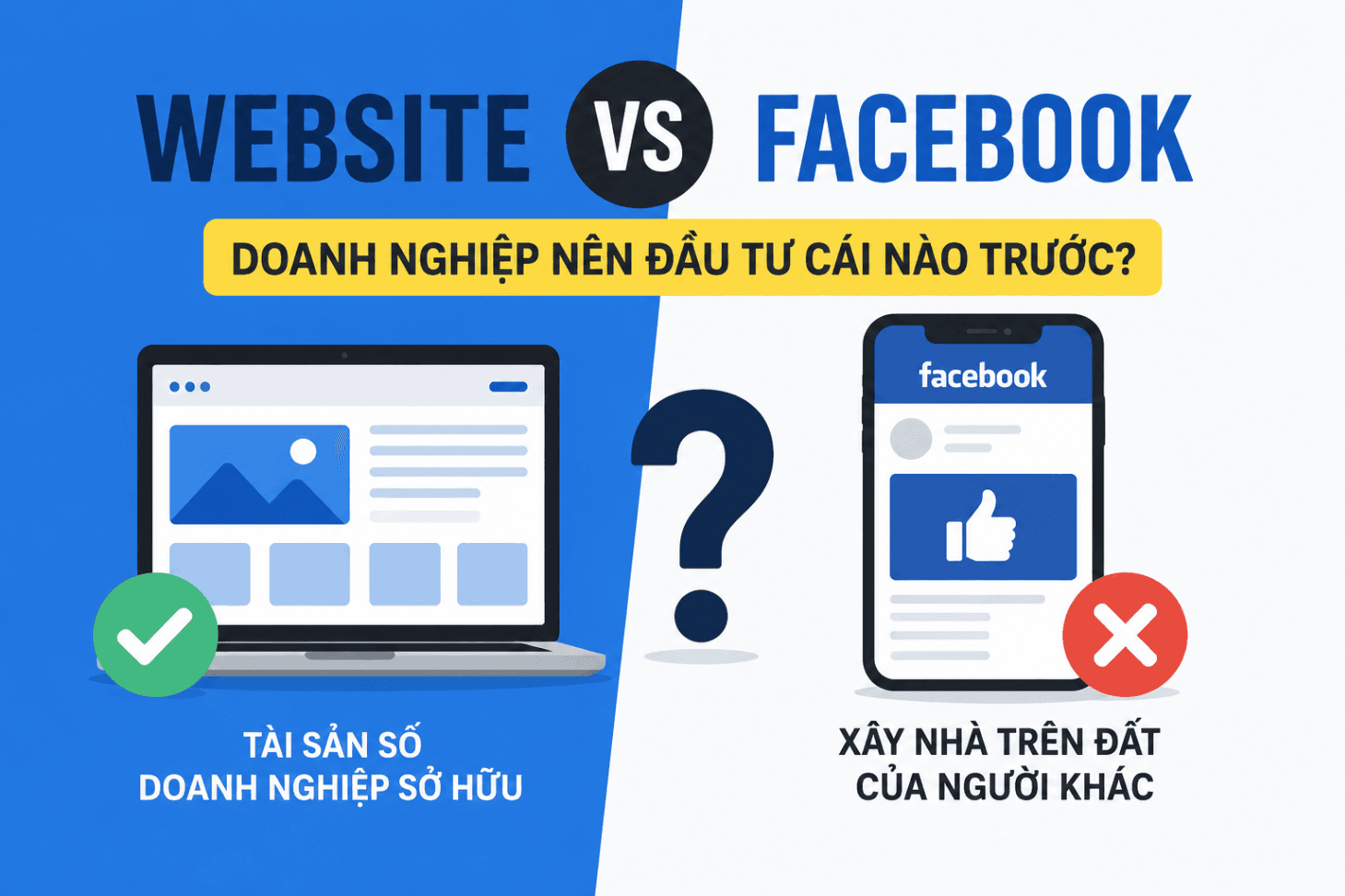 Website Hay Facebook? Đâu Là Tài Sản Thực Sự Của Doanh Nghiệp Năm 2026 | TAT TEAM